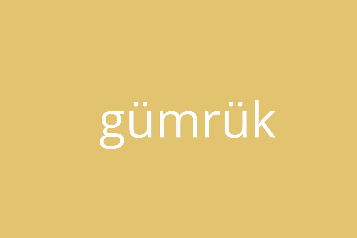 Gümrükleme nedir ?